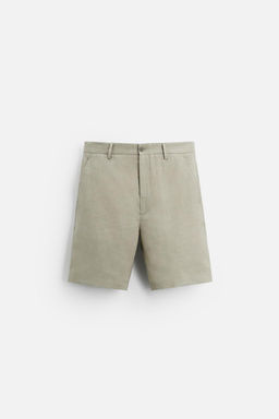 100% LINEN BERMUDA SHORTS - Zara фото 24
