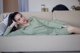 Платье-поло ФУТЕР 2хнитка ПЕНЬЕ, 95% хлопок, с длинным рукавом, - Knitka wear фото 6