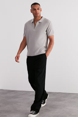 TRENDYOL MAN Tas Regular Fit Ajurlu Fermuarl? Triko Polo Yaka T-Shirt TMNSS24PO00001 - Trendyolmilla фото 2