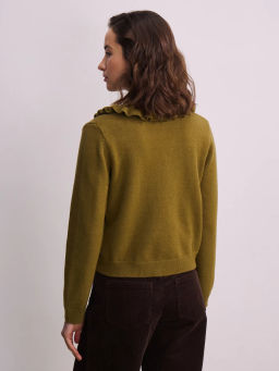 Вязаный кардиган с декоративной пуговицей / Zarina