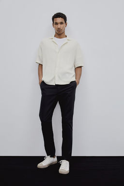 Camisa resort en punto con textura Regular Fit - H&m фото 3