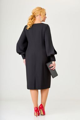 Блуза Swallow 803.2 черный+серебряный узор фото 533