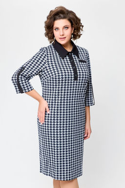 Платье Swallow 697.1 черно-белая гусиная лапка фото 2