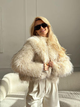 Шуба #КТ4011 (1), молочный