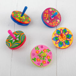 Волчок двойной большой «Расписной», МИКС