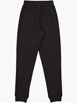 Брюки базовые для мальчика на резинке черные 22-6001 черный - Mini maxi фото 5