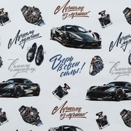 Цена за 10 шт. Бумага упаковочная глянцевая «Лучшему мужчине», 70 х 100 см