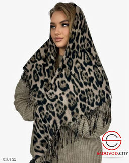 Тёплый платок из вискозы