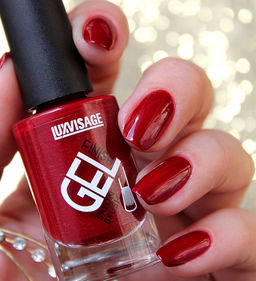 LuxVisage Лак для ногтей GEL finish тон 8 бордовый 9мл - Golden rose фото 2