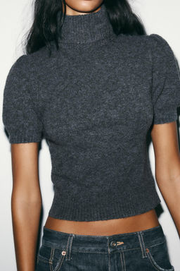 PUFF SLEEVE KNIT TOP - Zara фото 14