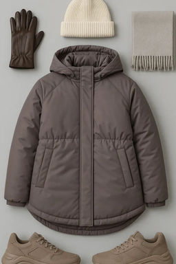 Куртка демисезонная парка_удлин_серый