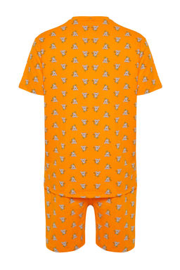 TRENDYOL MAN Turuncu %100 Pamuk Regular Fit Koala Bask?l? Orme Sortlu Pijama Tak?m? THMSS21PT1239 - Trendyolmilla фото 11