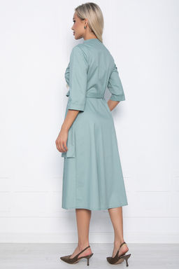 Платье LT Collection Вереск П10766 мятное миди
