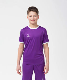 Футболка футбольная JOGEL CAMP Origin, фиолетовый/белый, детский