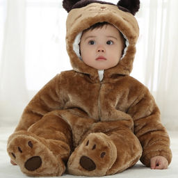 Плюшевый комбинезон Енот (теплый)