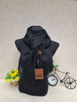 Мягкий палантин из кашемира, цвет черный