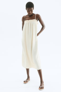 Vestido de muselina con tirantes finos - H&m фото 3