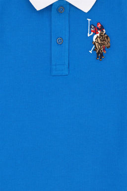 U. S. Polo Assn Синяя базовая футболка поло Saks для мальчиков - U.s. polo assn фото 3