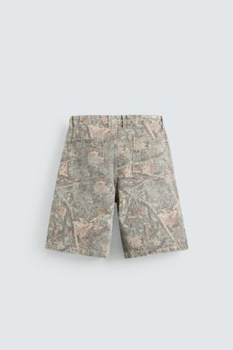 ABSTRACT PRINT RELAXED FIT BERMUDA SHORTS - Zara фото 20