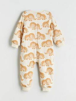 Bisiklet Yaka Uzun Kollu Bask?l? Erkek Bebek Uyku Tulumu