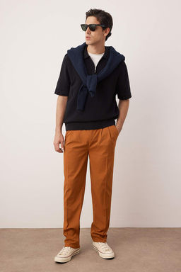 TRENDYOL MAN Siyah Pileli Klasik Baggy Fit Kumas Pantolon TMNSS24PL00024 - Trendyolmilla фото 101