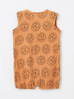 Bisiklet Yaka K?sa Kollu Bask?l? Erkek Bebek Tulum - Waikiki фото 3