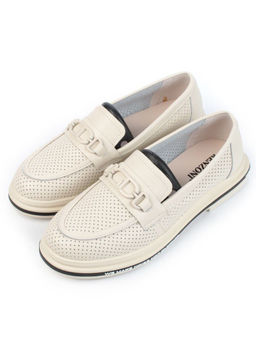 03-PDD170-2 BEIGE Лоферы женские (натуральная кожа)