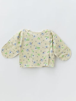 Распашонка для малышей из тонкого хлопка, зелёный - Lesi kids фото 12