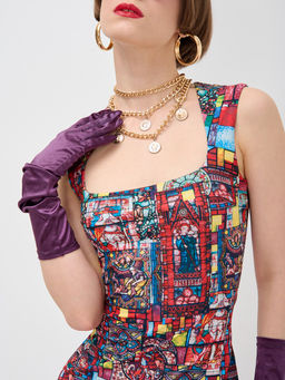 Платье с вырезом каре OD-634-1 - Tantino фото 5