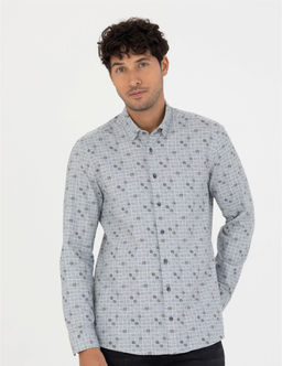 Mavi Slim Fit Uzun Kollu G_mlek