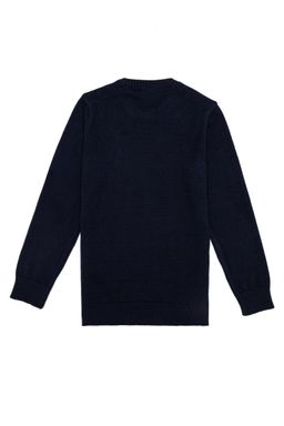 U. S. Polo Assn / Темно-синий трикотажный свитер с круглым вырезом для мальчика - U.s. polo assn фото 2