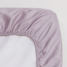 Простыня на резинке Lilac field 180х200х25 см, 100% хлопок, мако-сатин, 114г/м2 - Этель фото 3