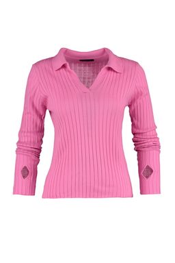 Pembe Kol Ucu Detayl? Polo Yaka Triko Kazak TWOAW21KZ1113