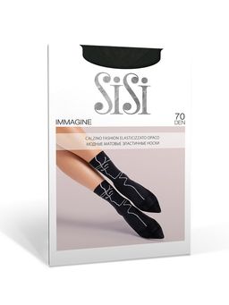 calz. IMMAGINE 70 носки (микрофибра с рисунком)! - nero/bianco