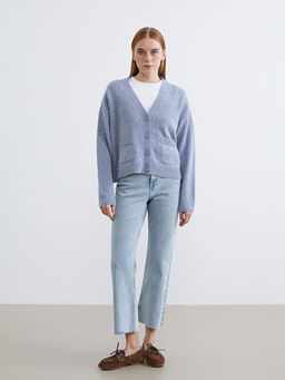 V Yaka Kad?n Triko H?rka