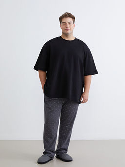 ?nce Desenli Erkek Pijama Alt