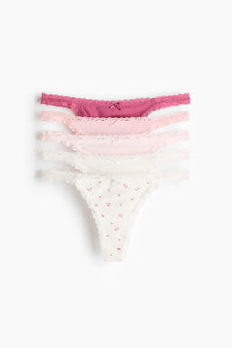 Pack de 5 bragas thong de algod?n - H&m фото 3