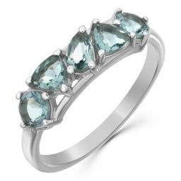 Кольцо, лондон топаз кварц, Амели