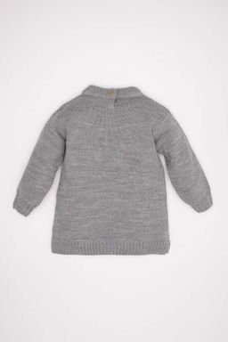 Платье с длинными рукавами для маленьких девочек - Defacto фото 5