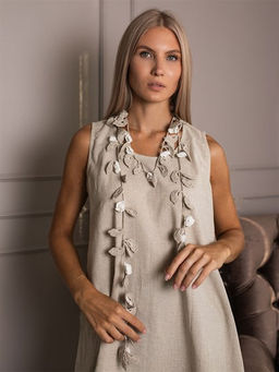 авторское украшение 100% лен ТМ ВОЛТРИ