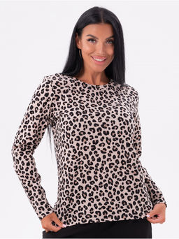 Лонгслив Леопард женский коричневый - София фото 7
