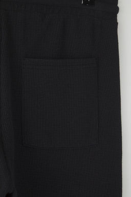 TRENDYOL MAN Siyah Wide Leg/Genis Kesim Waffle Dokulu Esofman Alt? Pantolon TMNSS25EA00000 - Trendyolmilla фото 8