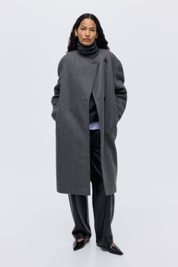 Abrigo con cuello tipo bufanda - H&m фото 9