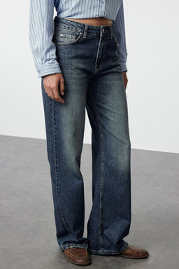 Mavi More Sustainable Soluk Efekt Vintage Normal Bel Straight Jeans TWOAW25JE00180