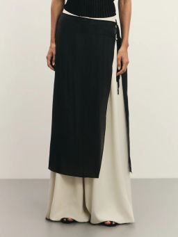 Полуюбка на завязках из тенселя / Zarina  фото 3