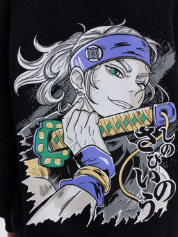 ЧЕРНОЕ ХУДИ ДЛЯ МАЛЬЧИКОВ С ПРИНТОМ - Mark formelle фото 8