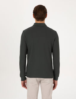 Koyu Haki Slim Fit Sweatshirt - Pierre cardin фото 5