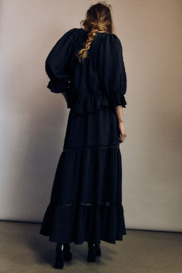 Maxifalda con inserciones de encaje - H&m фото 5