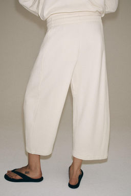 PANTAL?N CULOTTE ALGOD?N / Crudo - Zara фото 3