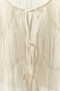 GATHERED COTTON TOP - Zara фото 6